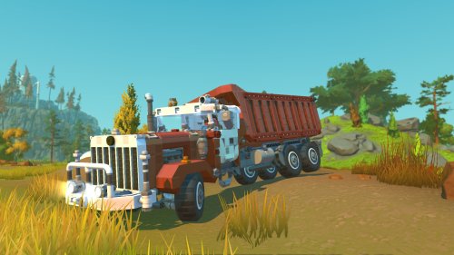 Тяжелый сочлененный самосвал