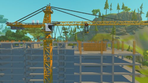 Полностью функциональный башенный кран